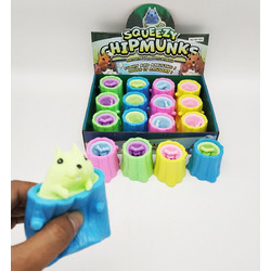 Blue Toys Κορμός Με Κάστορα Squishy Διάφορα Χρώματα