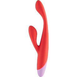 Dream Toys Double Beat Δονητής Rabbit 19cm Κόκκινος