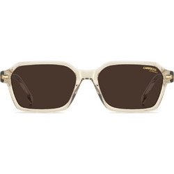 Carrera CA3114/S 10A70 Ανδρικά Γυαλιά Ηλίου Ορθογώνια Κοκάλινα Διαφανή με Καφέ Φακό