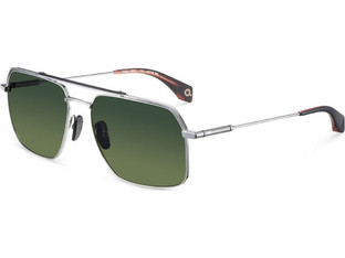 Etnia Barcelona ODELL 61S BKBZ61 Ανδρικά Γυαλιά Ηλίου Aviator Μεταλλικά Ασημί με Πράσινο Φακό