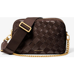Michael Kors Γυναικεία Τσάντα Χιαστί Δερμάτινη Σοκολατί με Ιμάντα 32F6AYTC6S-251