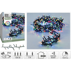 Koopman 800 Χριστουγεννιάτικα Λαμπάκια LED σε Σειρά Εξωτερικού Χώρου Πολύχρωμα 16m AX8560230