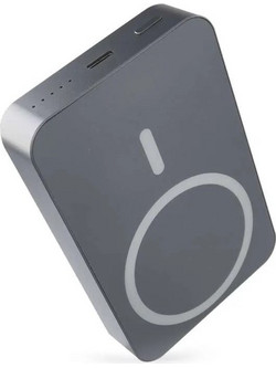 Emos B0551 Wireless Magsafe Power Bank 10000mAh 20W με Θύρα USB-C Grey