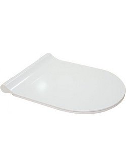 Serel Smart Καπάκι Λεκάνης D-Shape Πλαστικό Slim Soft Close Λευκό 9005SC-300