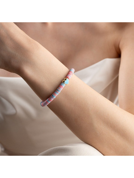 Heliophilia Silver Γυναικείο Βραχιόλι με Καρδιά 911VRN1102