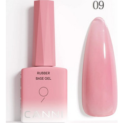 Canni 09 Rubber Base Ημιμόνιμο Βερνίκι Νυχιών 9ml