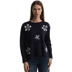 Fibes Fashion Γυναικεία Πλεκτή Μπλούζα Navy Μπλε 03-7565