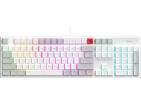A4Tech Bloody B230N Neon Gaming Πληκτρολόγιο RGB White