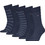 Tommy Hilfiger Ανδρικές Κάλτσες Ψηλές με Σχέδια Navy Μπλε 5Pack 701241156-001