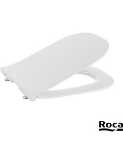 Roca The Gap Καπάκι Λεκάνης D-Shape Πλαστικό Slim Soft Close Λευκό A801732001