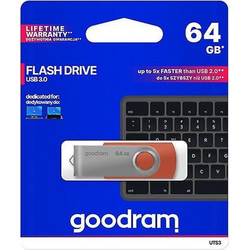 GoodRam UTS3 64GB USB Stick 3.2 Gen 1 με USB-A Πορτοκαλί