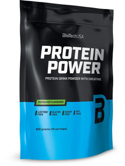 Biotech USA Power Pistachio Πρωτεΐνη Ορού Γάλακτος Γράμμωσης Χωρίς Λακτόζη & Γλουτένη 500gr