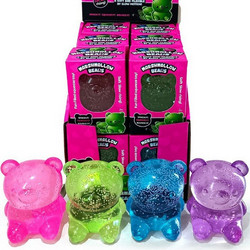 Puckator Marshmallow Bear Glow in the Dark Squishy Διάφορα Χρώματα