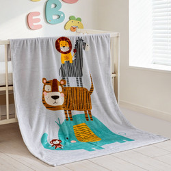 Rythmos Parade Βρεφικό Κουβερτοπάπλωμα Κούνιας 140x110cm Γκρι