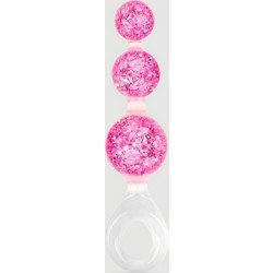 ToyJoy Crystal Trio Πρωκτική Σφήνα 19cm Ροζ