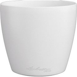 Lechuza Cachepot Deco 43 Γλάστρα Στρογγυλή Πλαστική Λευκή 42x40cm 18992