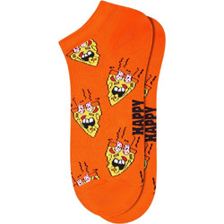 Happy Socks Smelly Pizza Ανδρικές Κάλτσες Κοντές με Σχέδια Πορτοκαλί P004696-1000