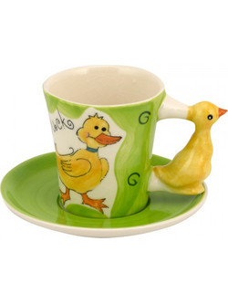 WM Collection Σετ Φλιτζάνια Espresso & Ελληνικού Καφέ Πορσελάνης Πολύχρωμα 125ml 6τμχ N394