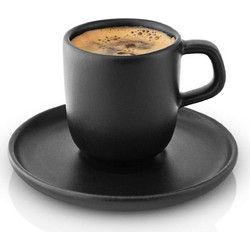 Eva Solo Φλιτζάνι Espresso & Ελληνικού Καφέ Πήλινο Μαύρο 65ml 512705
