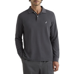 Nautica Ανδρική Μπλούζα Polo Μακρυμάνικη Ανθρακί 3NCN1CR0126