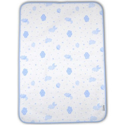 Ninetta Bebe 733 Clouds Αδιάβροχο Σελτεδάκι Αλλαξιέρας Μωρού 100% Βαμβακερό Γαλάζιο 60x90cm