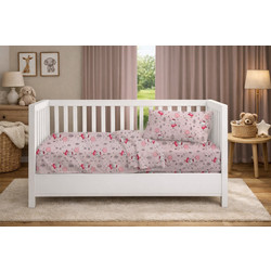 Dimcol Ballerina Bear 598 Βρεφικό Πάπλωμα Κούνιας 160x120cm Ροζ