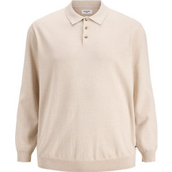 Jack & Jones Ανδρική Μπλούζα Polo Κοντομάνικη Μπεζ 12298699