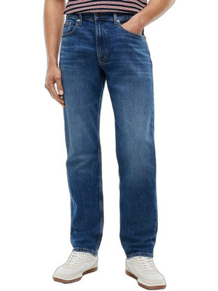 Tommy Jeans Ryan Ανδρικό Τζιν Παντελόνι Κανονική Εφαρμογή Navy Μπλε DM0DM23687-1BK