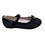 Zak Shoes Παιδικές Μπαλαρίνες Δερμάτινες Ανατομικές με Σκρατς Μαύρες SD12163