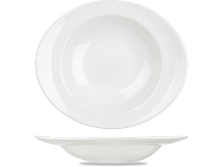 Churchill Orbit White Πιάτα Βαθιά Πορσελάνης 27.5cm 12τμχ WHOSP1