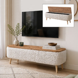 Megapap Έπιπλο Τηλεόρασης Ξύλινο Μ120xΠ30xΥ45cm Luno GP041-0148,1