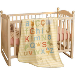 Serafino Letters BM-074 Κουβέρτα Αγκαλιάς Fleece 80x105 Μπεζ
