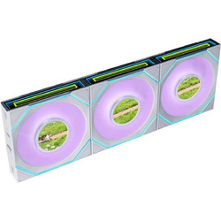 Lian Li Uni Fan SL-INF LCD Flex Reverse Case Fan 120mm ARGB με Σύνδεση 3-Pin 4-Pin PWM 3τμχ White
