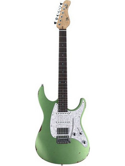 Mayones Aquila Aged Ηλεκτρική Κιθάρα ST Style με Μαγνήτες HSS & Ταστιέρα Rosewood Monolith Metallic Celadon Green Nitro