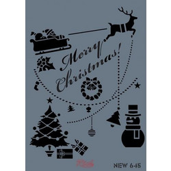 Rich Στένσιλ Σχέδια Christmas 25x35cm 645