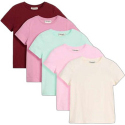 Bonprix Σετ Παιδικά T-Shirt Κοντομάνικα Πολύχρωμο 966591