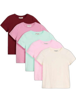 Bonprix Σετ Παιδικά T-Shirt Κοντομάνικα Πολύχρωμο 966591