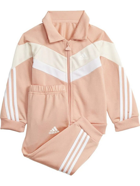 Adidas Βρεφικό Σετ Φόρμας για Κορίτσι Χειμωνιάτικο Σομόν H28827