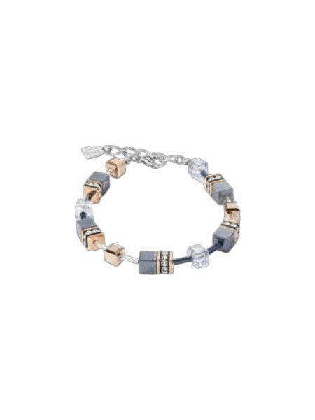 Coeur de Lion GeoCube Γυναικείο Βραχιόλι από Ατσάλι Ασημί 4015/30-0730