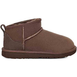 UGG Παιδικά Μποτάκια Καφέ Suede με Γούνα 1130750K-BCDR