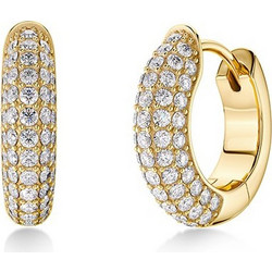 Edblad Luxe Sparkle Γυναικεία Σκουλαρίκια Κρίκοι από Ατσάλι Επιχρυσωμένα με Ζιργκόν 132442