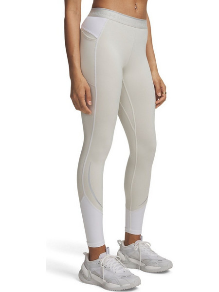 Under Armour ColdGear Elite Γυναικείο Κολάν Μακρύ Ψηλόμεσο Εκρού 6013672-110