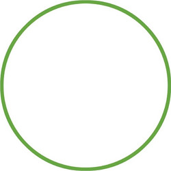 Χούλα-Χουπ HQ 70cm - Φ19mm - 280gr, Πράσινο 98812