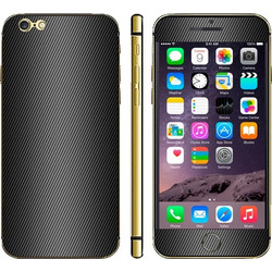 Carbon Fiber Texture Mobile Phone Decal Stickers for iPhone 6 Plus & 6S Plus (OEM)