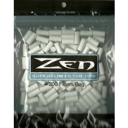 Φιλτράκια ZEN superslim filter tips 5,8mm, σακουλάκι με 200 φιλτράκια