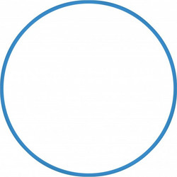 Χούλα-Χουπ 60cm - Φ18mm - 155gr, Μπλε Amila 48166