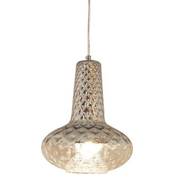 Home Lighting Fivos Κρεμαστό Φωτιστικό Οροφής Μονόφωτο E27 Ασημί 77-3624