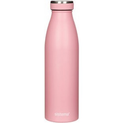 Sistema Stainless Steel Bottle 500ml (Pink) - 550