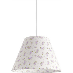 Veis Alkyone Vintage Floral Purple 209.166 Κρεμαστό Φωτιστικό Οροφής Μονόφωτο