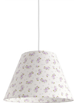 Veis Alkyone Vintage Floral Purple 209.166 Κρεμαστό Φωτιστικό Οροφής Μονόφωτο